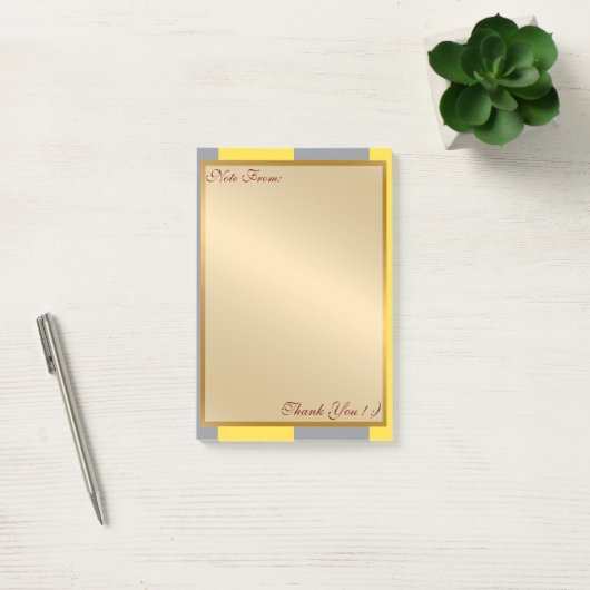 Licht geel en zacht grijs aanpassen post-it® notes (Kantoor)
