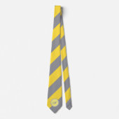 Licht geel en zacht grijs aanpassen stropdas (Voorkant)