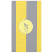 Licht geel en zacht grijs aanpassen tafelkleed (Voorkant)