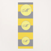 Licht geel en zacht grijs aanpassen yogamat (Voorkant)