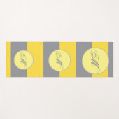 Licht geel en zacht grijs aanpassen yogamat (Voorkant (horizontaal))