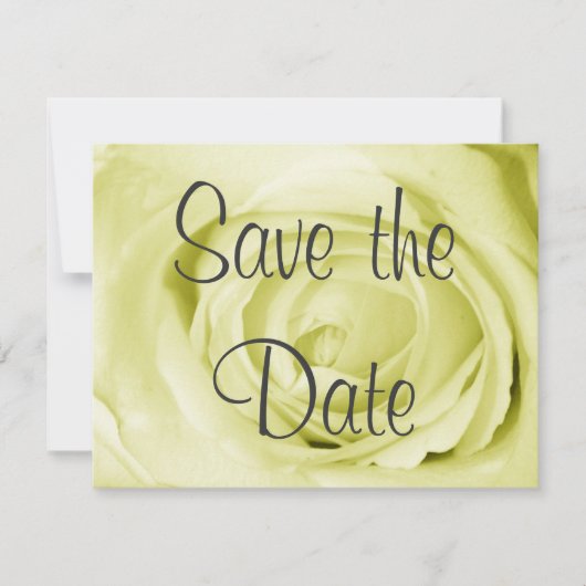 Licht Geel sparen de Datum Save The Date (Voorkant)