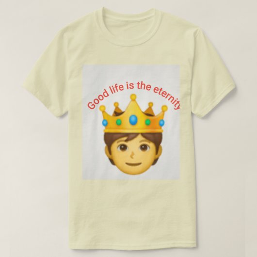 Licht geel t-shirt (Design voorkant)