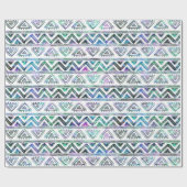 Licht gekleurd geometrisch patroon van de stam cadeaupapier (Vlak)