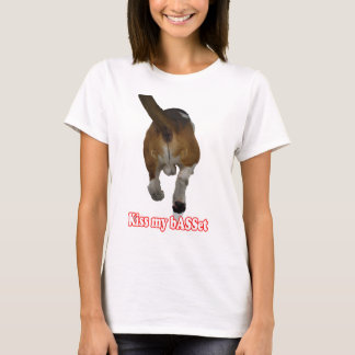 Licht gekleurd kledingstuk - Kiss My Basset T-shirt
