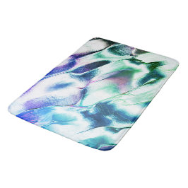 Licht gekleurd van metaal, groen tot blauw badmat