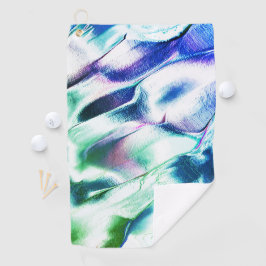 Licht gekleurd van metaal, groen tot blauw golfhanddoek