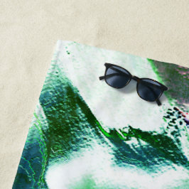 Licht gekleurd van metaal, groen tot blauw strandlaken