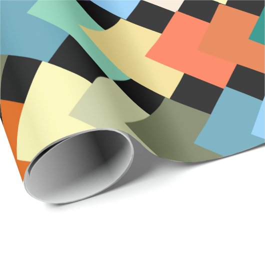 Licht gekleurde diamanten cadeaupapier (Rol Hoek)