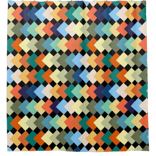 Licht gekleurde diamanten douchegordijn (Voorkant)