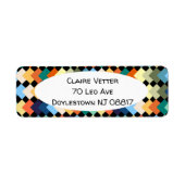 Licht gekleurde diamanten etiket (Voorkant)