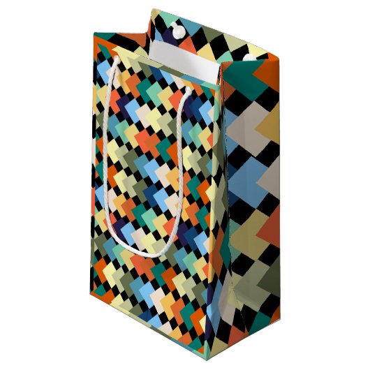 Licht gekleurde diamanten klein cadeauzakje (Voorkant Gekanteld)