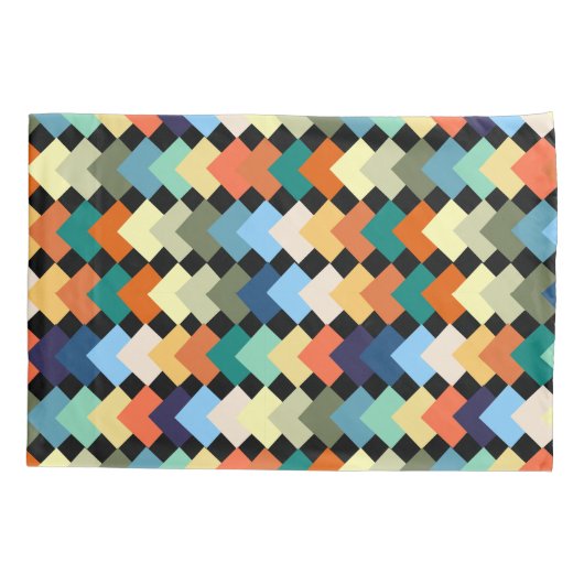 Licht gekleurde diamanten kussensloop (Achterkant)