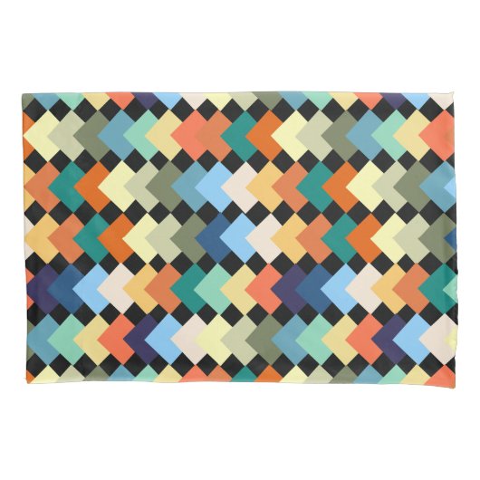 Licht gekleurde diamanten kussensloop (Voorkant)