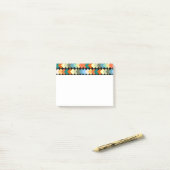 Licht gekleurde diamanten post-it® notes (Op bureau)