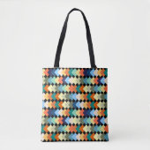 Licht gekleurde diamanten tote bag (Voorkant)