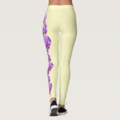 Licht gele Tennessee Iris State Flower Leggings (Achterkant)