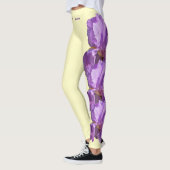Licht gele Tennessee Iris State Flower Leggings (Links)