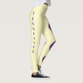 Licht gele Tennessee Iris State Flower Leggings (Rechts)