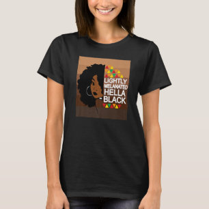 Licht gemelaniseerde Hella Black Afro-Amerikaanse T-shirt