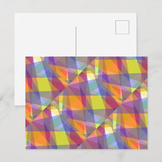 Licht Geometrisch - Ansichtkaart Briefkaart (Voorkant / Achterkant)