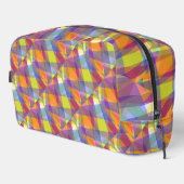 Licht geometrisch - Dopp Kit Toilettasje (Rechterhoek)