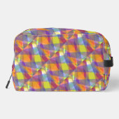 Licht geometrisch - Dopp Kit Toilettasje (Achterkant)