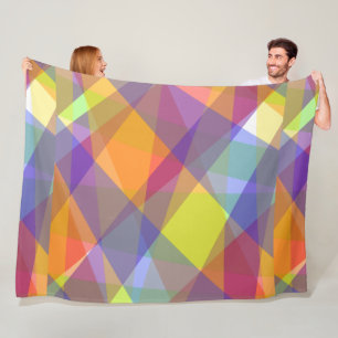 Licht Geometrisch - Fleece Deken