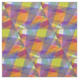 Licht geometrisch - Katoenen twill stof