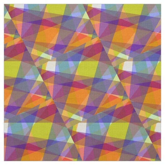 Licht geometrisch - Polyester geweven stof (Swatch)