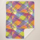 Licht Geometrisch - Sherpa Deken (Voorkant)