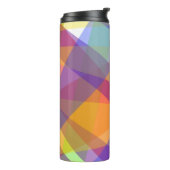 Licht Geometrisch - Thermische Tumbler Thermosbeker (Gedraaid links)