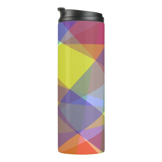 Licht Geometrisch - Thermische Tumbler Thermosbeker (Geroteerd rechts)