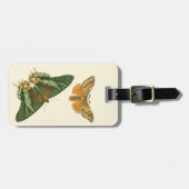 Licht geordende vlinderschildering bagagelabel (Voorkant horizontaal)