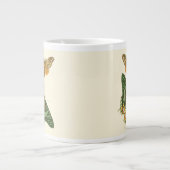 Licht geordende vlinderschildering grote koffiekop (Voorkant)