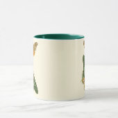 Licht geordende vlinderschildering mok (Midden)