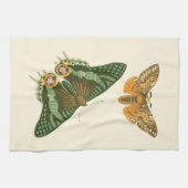 Licht geordende vlinderschildering theedoek (Horizontaal)