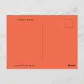 Licht geschilderde klei sculptuur van vis Folk Art Briefkaart (Achterkant)