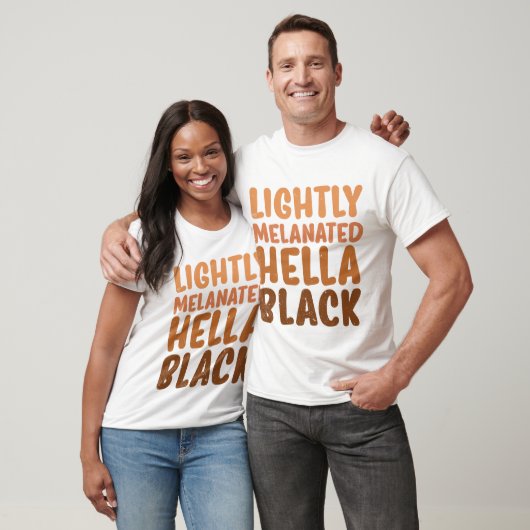 Licht gesmolten Hella Black heeft geen geschiedeni T-shirt (Unisex)