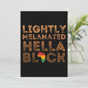 Licht gesmolten Hella Black History African Feestdagenkaart