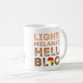 Licht gesmolten Hella Black History African Koffiemok (Voorkant rechts)