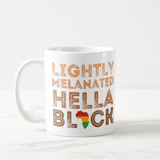 Licht gesmolten Hella Black History African Koffiemok (Links)