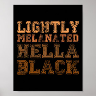 Licht getinte heel zwarte retro-maand van de gesch poster