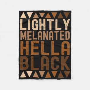 Licht getinte hella zwarte geschiedenis melanine A Fleece Deken