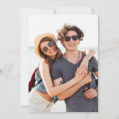 Licht getinte Shades Photo Wedding Kaart (Achterkant)