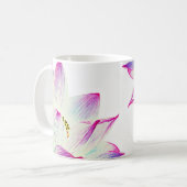 *~* Licht gevulde Lotus Reiki Yoga Massage Etheral Koffiemok (Voorkant links)