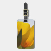 Licht gevulde papaver bagagelabel (Voorkant verticaal)