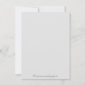 Licht gevulde papaver bedankkaart (Achterkant)