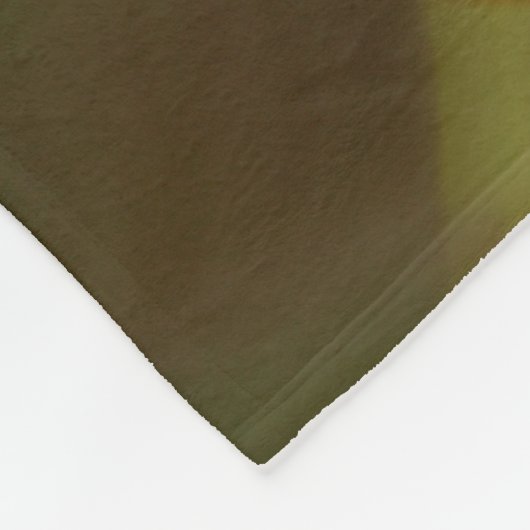 Licht gevulde papaver fleece deken (Hoek)