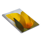 Licht gevulde papaver notitieboek (Rechterzijde)